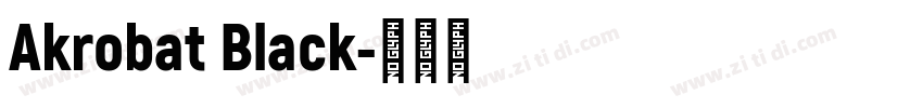 Akrobat Black字体转换